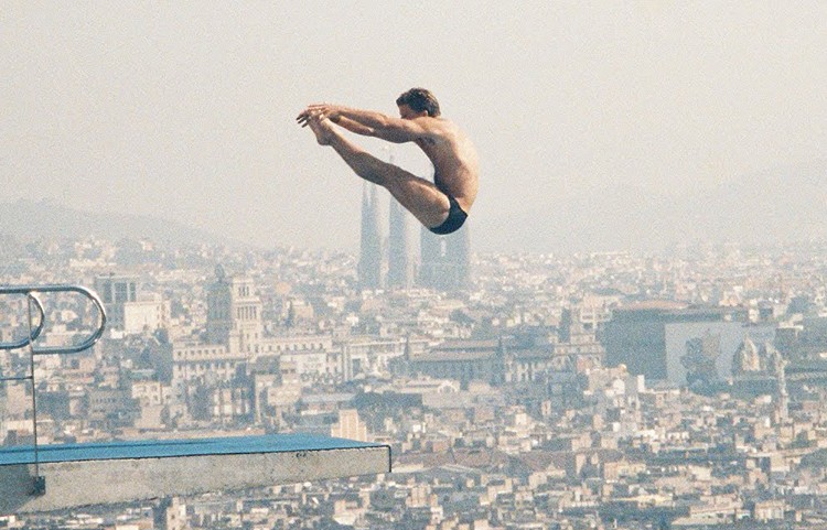 Scott Donie at the 1992 Olympics in Barcelona. Photo by Rol Donie. Scott Donie