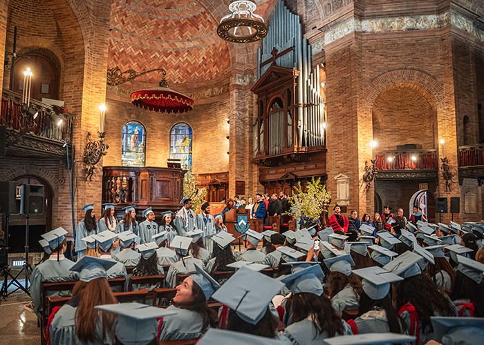 The Baccalaureate Service, a multifaith celebration of undergraduate graduations, was held on Sunday, May 12, at St. Paul's Chapel. Photo by Brandon Vallejo. The Baccalaureate Service