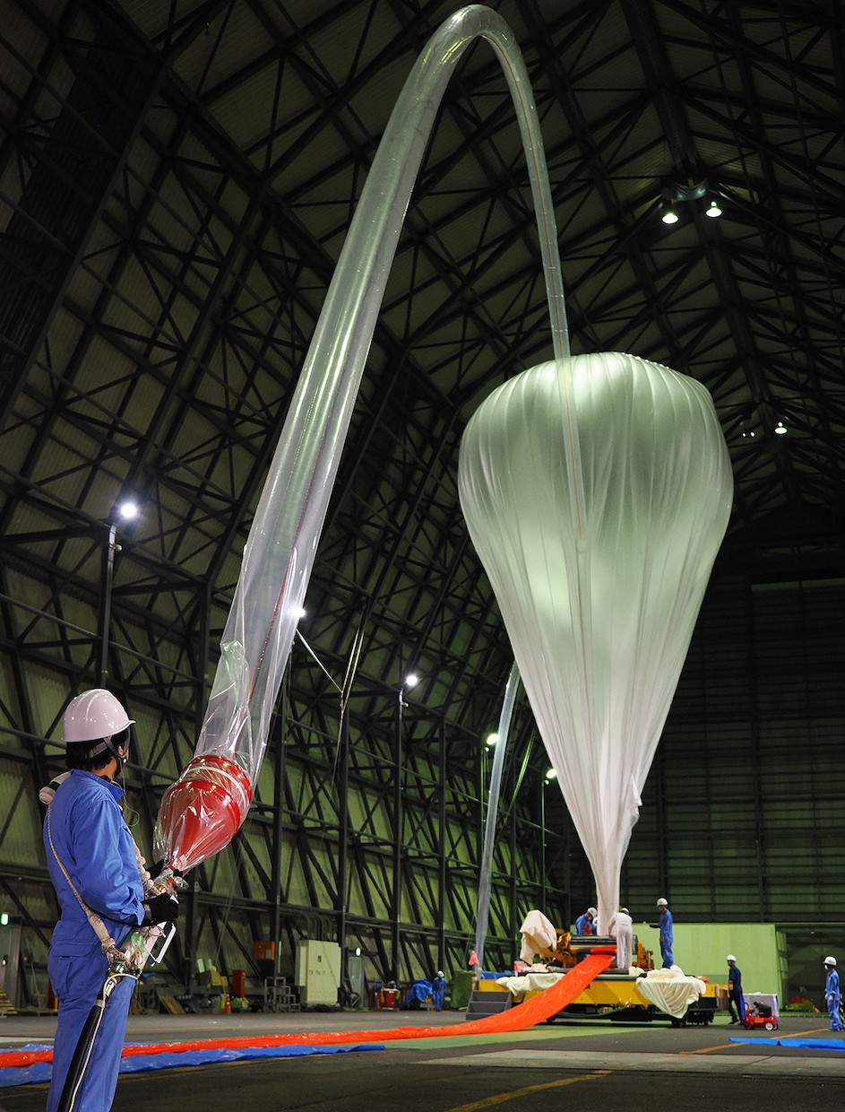 A GRAMS engineering flight from the Japan Aerospace Exploration Agency (JAXA) balloon facility in 2023. (Credit: Japan Aerospace Exploration Agency)