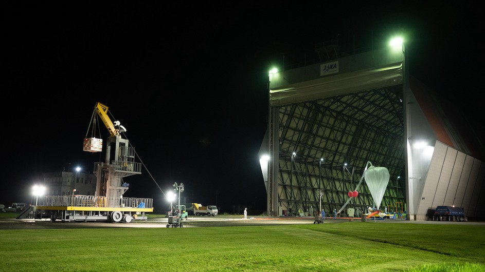 A GRAMS engineering flight from the Japan Aerospace Exploration Agency (JAXA) balloon facility in 2023 (credit: Hirokazu Odaka)
