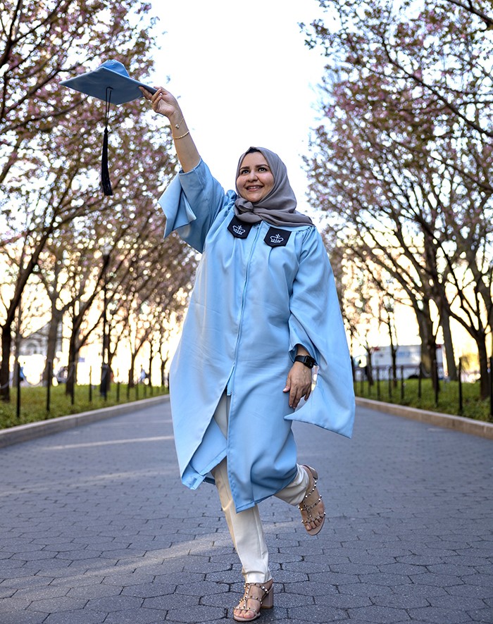 Khloud Shuqair (SIPA'23) on College Walk