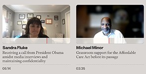 The updated Obama Presidency Oral History website allows users to explore more than 1,700 interconnected stories, a figure that will grow as interviews are released. The updated Obama Presidency Oral History website allows users to explore more than 1,700 interconnected stories, a figure that will grow as interviews are released.