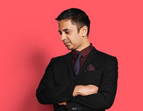 Vijay Iyer; photo by Kyle Dorosz for Miller Theatre. Vijay Iyer