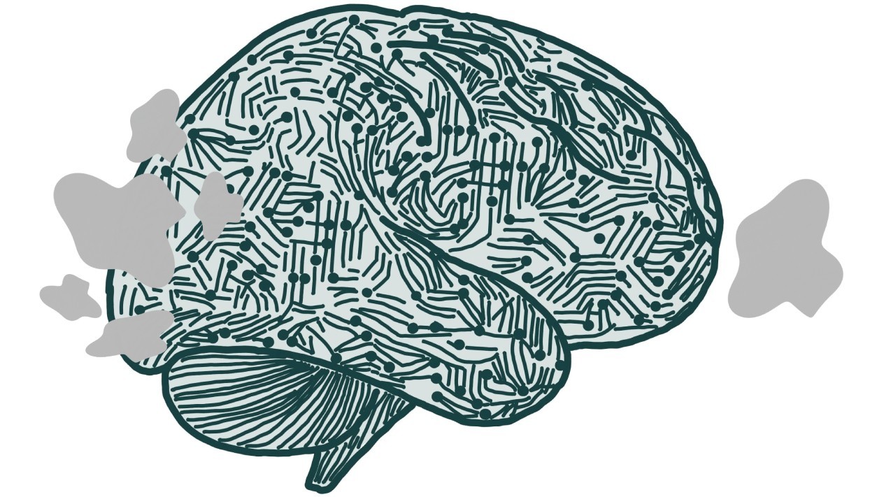 Illustration of a brain.