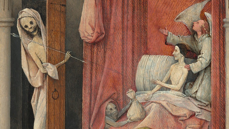 A detail of "Death and the Miser" by Hieronymous Bosch, circa 1485-1490; National Gallery of Art, Samuel H. Kress Collection. A detail of "Death and the Miser" by Hieronymous Bosch, circa 1485-1490; National Gallery of Art, Samuel H. Kress Collection.