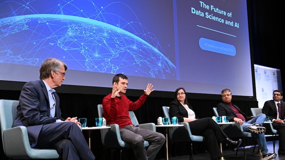 Speakers at Columbia's Data Science Day.