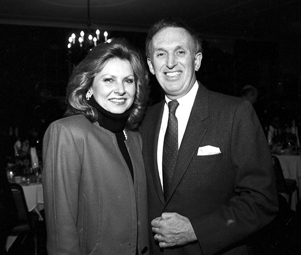 Jackson with his wife, Barbara. A couple smiling