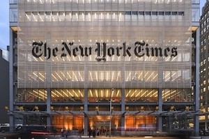 Building with the words The New York Times on it