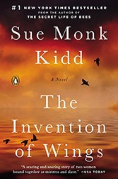 The Invention of Wings by Sue Monk Kidd Book cover of The Invention of Wings by Sue Monk Kidd