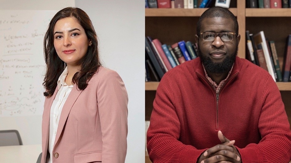 Elham Azizi and Ishmail Abdus-Saboor are among 25 scientists nationwide to receive a Chan Zuckerberg Science Initiative Diversity Leadership Award. Credit: Jörg Meyer/Edward Newton Elham Azizi and Ishmail Abdus-Saboor