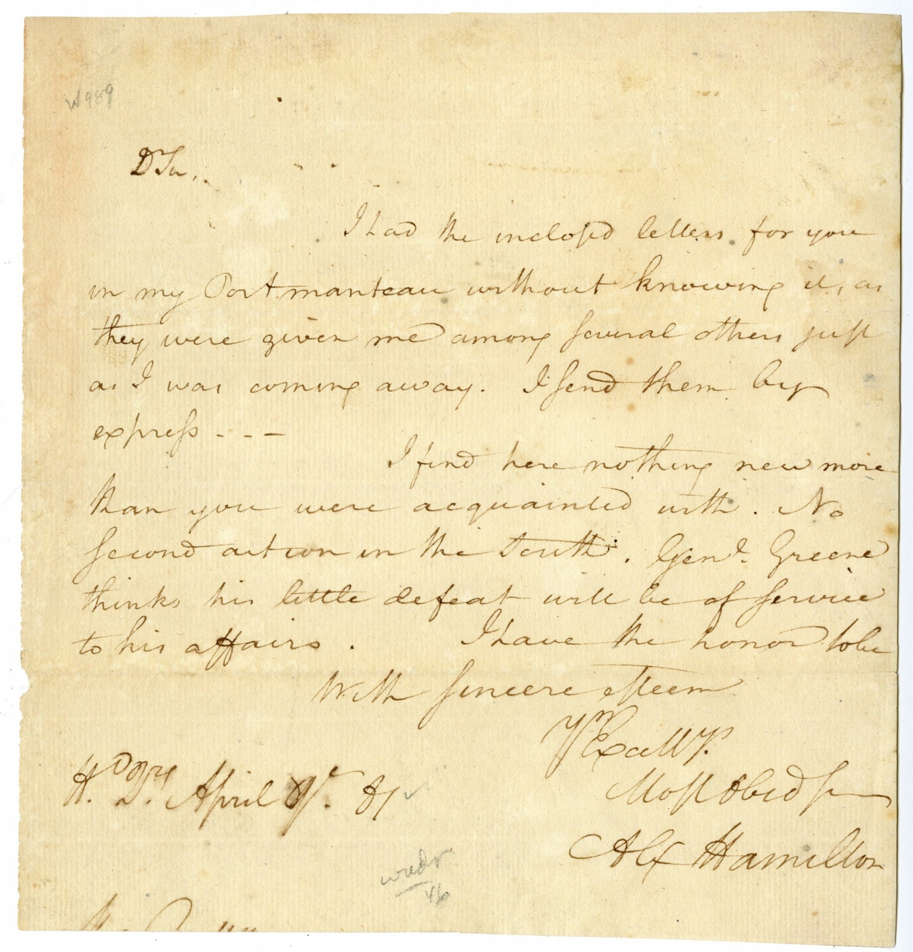 A handwritten letter