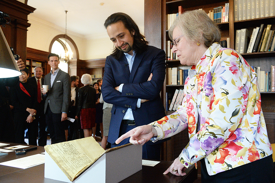 Lin-Manuel Miranda looks at the archive