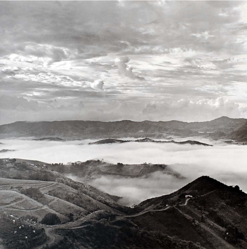 Sunrise in the Cayey Valley, 1982, from Jack Delano's photography book Puerto Rico Mio. Photo Courtesy of the Delano Collection at Rare Book and Manuscript Library