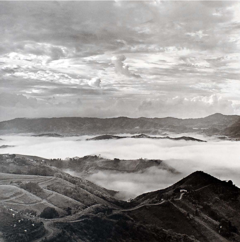 Sunrise in the Cayey Valley, 1982, from Jack Delano's photography book Puerto Rico Mio. Photo Courtesy of the Delano Collection at Rare Book and Manuscript Library Sunrise in the Cayey Valley, 1982, from Jack Delano's photography book Puerto Rico Mio. Photo Courtesy of the Delano Collection at Rare Book and Manuscript Library