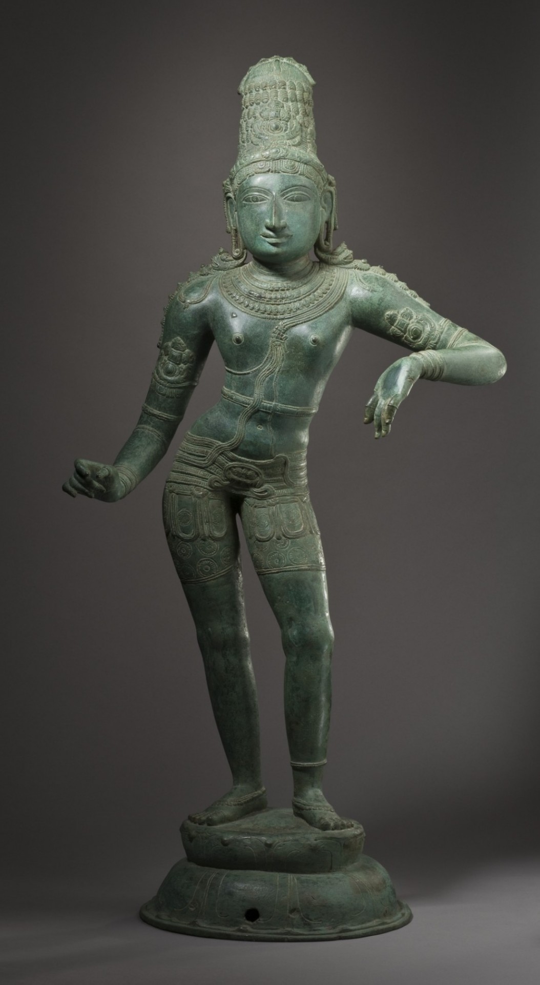 God Krishna, ca. 1225 Bronze sculpture