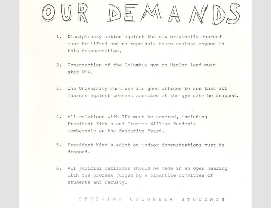 Our demands