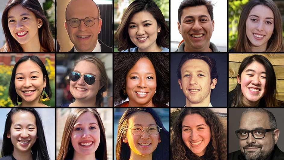 The tutoring program offers remote online instruction in traditional K-12 subjects by matching students with experts in their requested topic areas. A composite of faces showing people of diverse races, gender and age