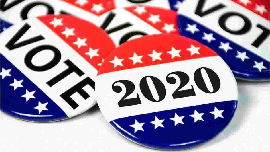 buttons showing vote 2020