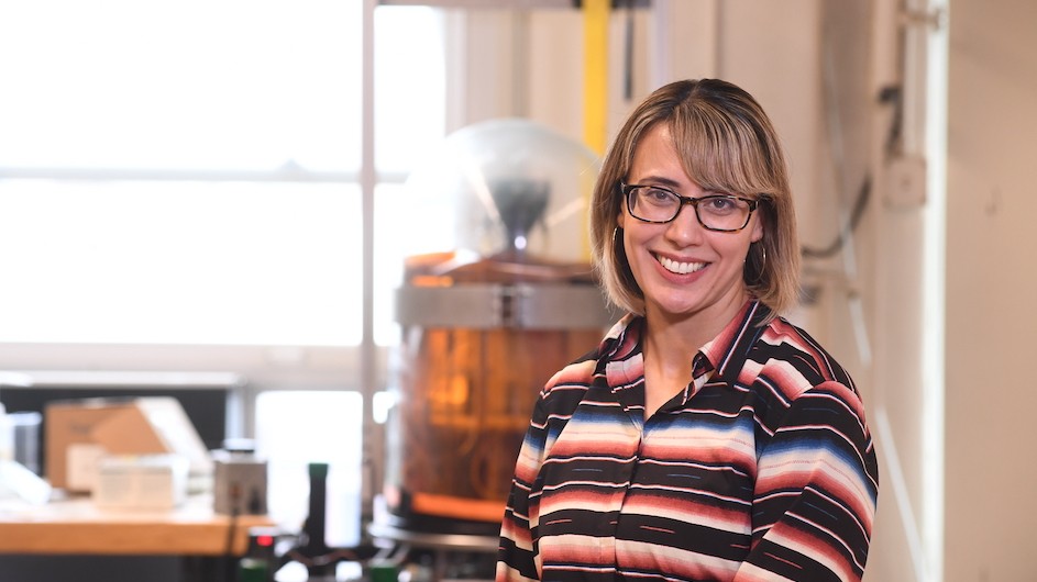 Kerstin Perez (CC’05) returned to Columbia this summer as the Lavine Family Associate Professor of the Natural Sciences in the department of physics. (credit: Eileen Barroso) Kerstin Perez
