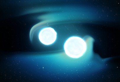 two neutron stars merge