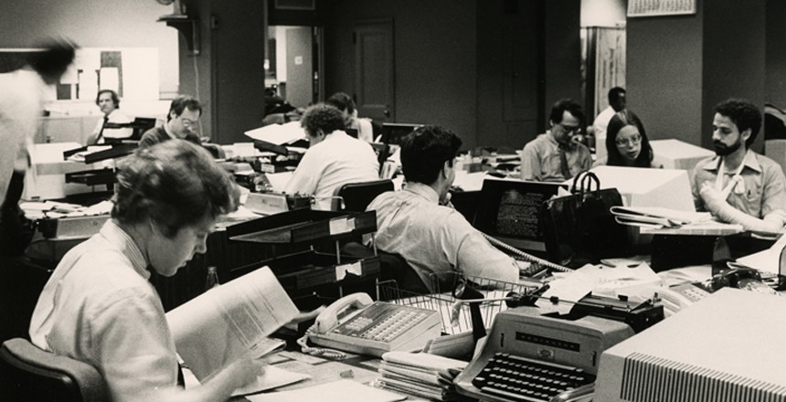An archival image of Jeff Schmalz at The New York Times. An archival image of Jeff Schmalz at The New York Times.