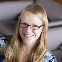 Jacqueline Austermann: A headshot of a woman with glasses