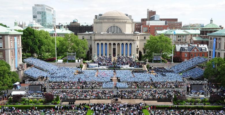 Columbia Commencement in Morningside Heights