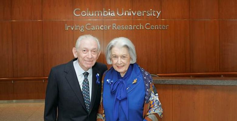 Florence Irving and the late Herbert Irving in 2005. Photo by Charles E. Manley Florence Irving and the late Herbert Irving