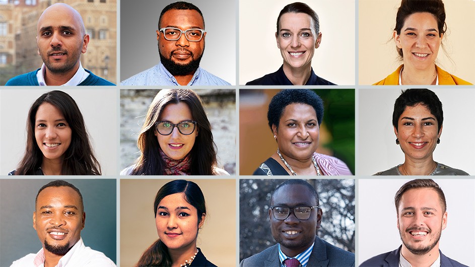 Headshots of 12 men and women