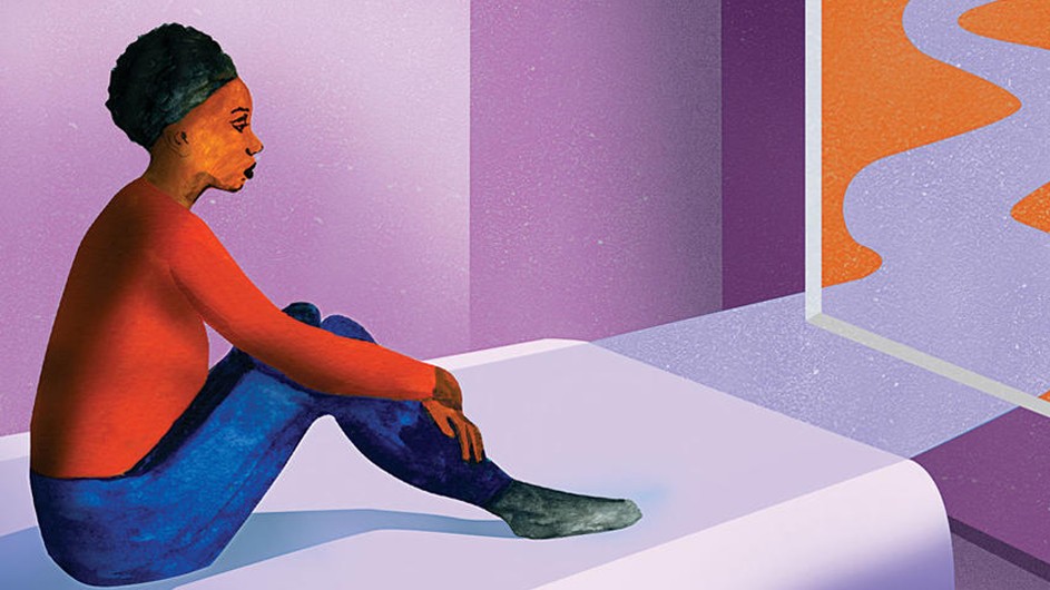 Columbia scientists say the pandemic may offer valuable insights. Illustration by Ellen Weinstein of a woman sitting up in bed, looking out a window Physicians have seen it before: in the aftermath of a viral epidemic, survivors complain of a crushing lethargy, mental fogginess, sleep difficulty, and muscle pain. Many are eventually diagnosed with chronic fatigue syndrome, a poorly understood condition that has no FDA-approved treatment and that often leaves people debilitated for life. It has happened after outbreaks of SARS, MERS, West Nile fever, and Ebola. And now, experts fear, it could happen again on a much larger scale with COVID-19. llustration by Ellen Weinstein, Columbia Magazine Black woman with hairband and short hair, red shirt, blue pants sitting up in bed