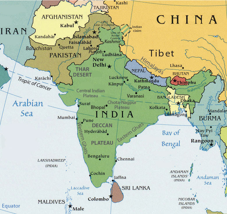 South Asia Map