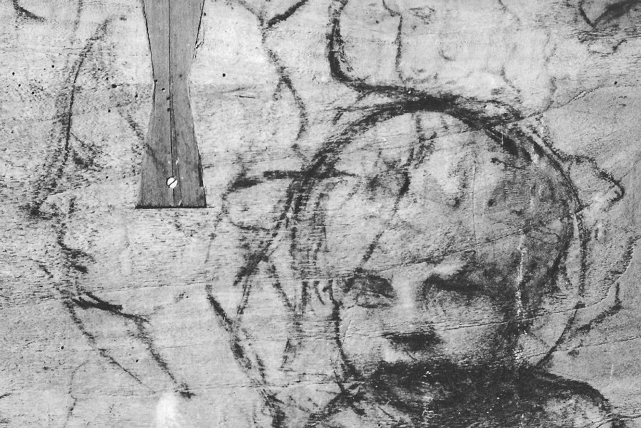 A detail of a doodle by Tiziano Vecello from the Gozzi altarpiece. Titian Renaissance scribble