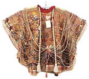 A garment exhibited in an online Columbia Maison Francaise event about Art Brut.