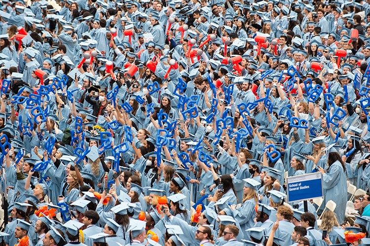Our grads are awe-inspiring! Photo by Diane Bondareff. Celebration of undergrads from 2020 and 2021.