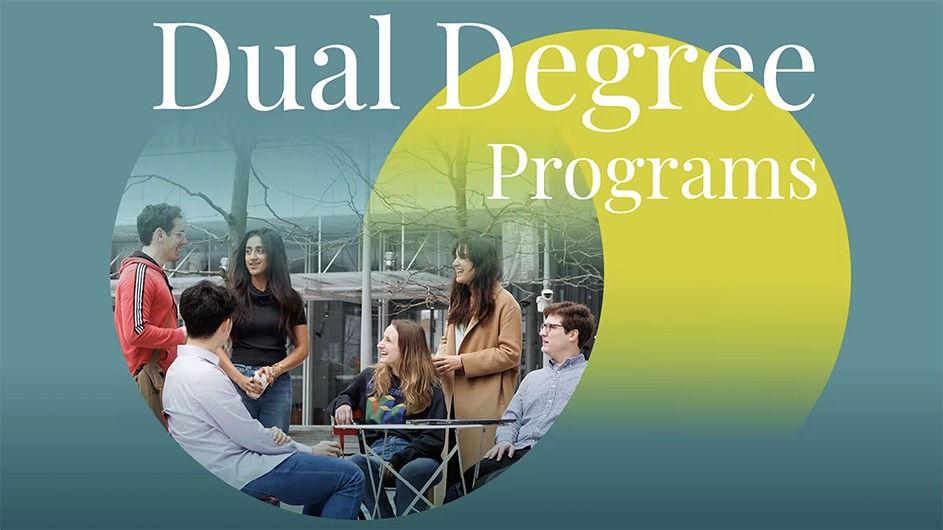 An illustration of a dual degree program at Columbia Climate School and Columbia Engineering.