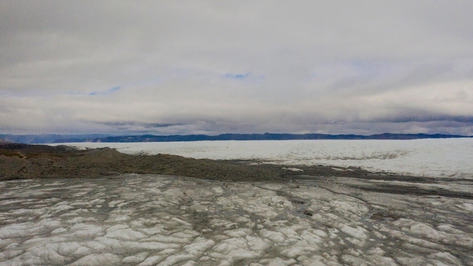 Greenland's ice sheet.