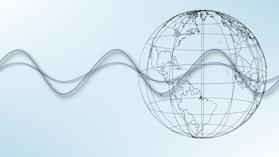 Waveforms and an outline of the globe