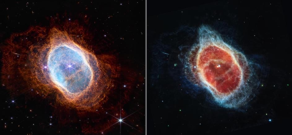 Images of the Southern Ring Nebula captured by the James Webb Space Telescope. Credit: NASA ESA CSA STScI The Southern Ring Nebula.