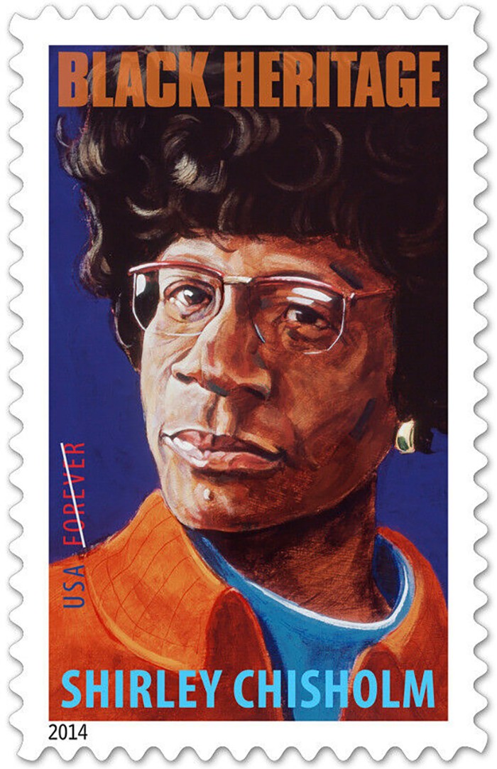 Shirley Chisholm on a stamp