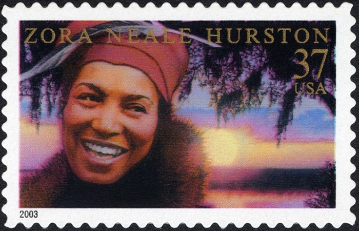 Zora Neale Hurston on a stamp
