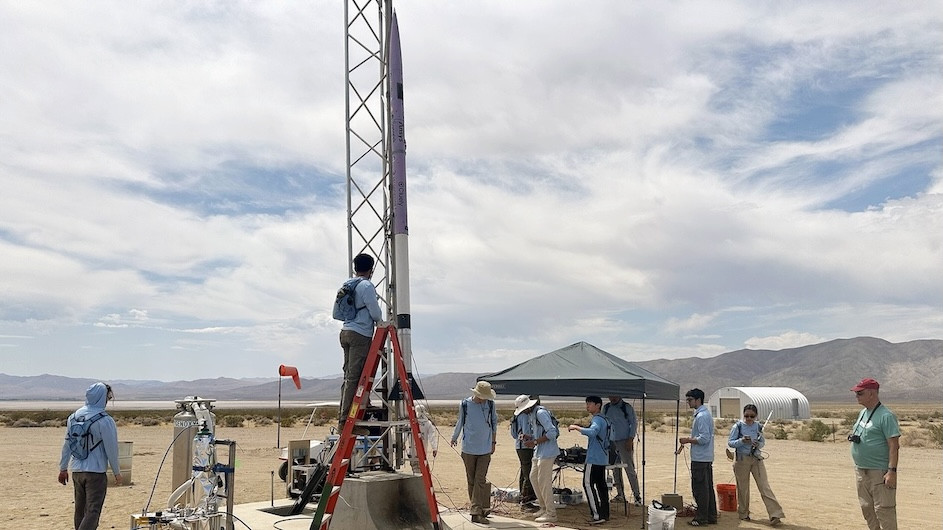 Students in the Mojave Desert.