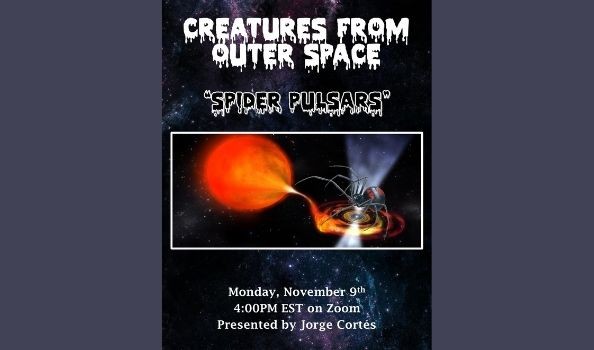 Spider Pulsars talk, by Columbia graduate student Jorge Cortes