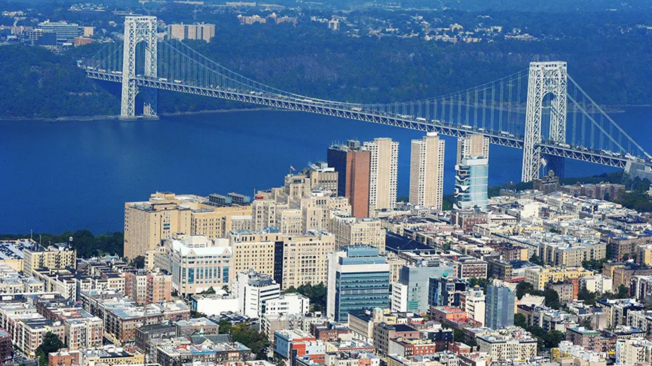An aerial of the CUIMC campus. 