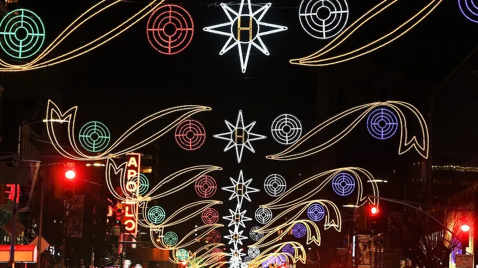 Harlem Christmas lights
