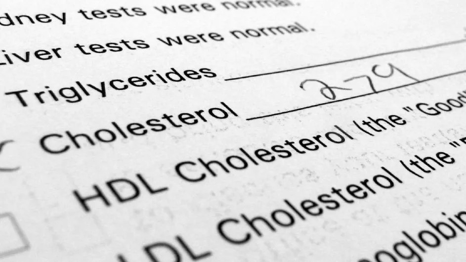 cholesterol medical test result