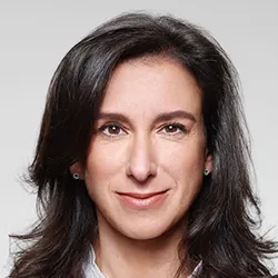 Jodi Kantor, a woman with long, dark hair. 