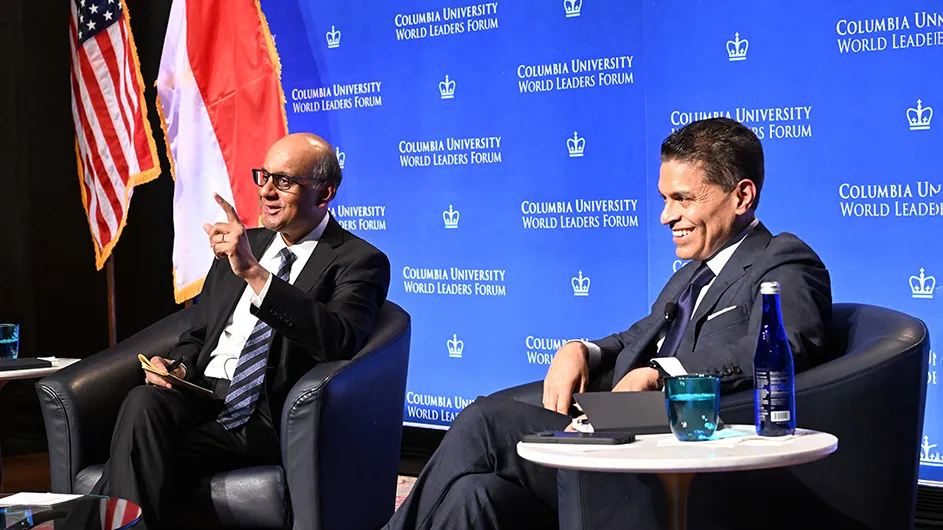 The President of Singapore speaks with CNN's Fareed Zakaria at a World Leaders Forum.