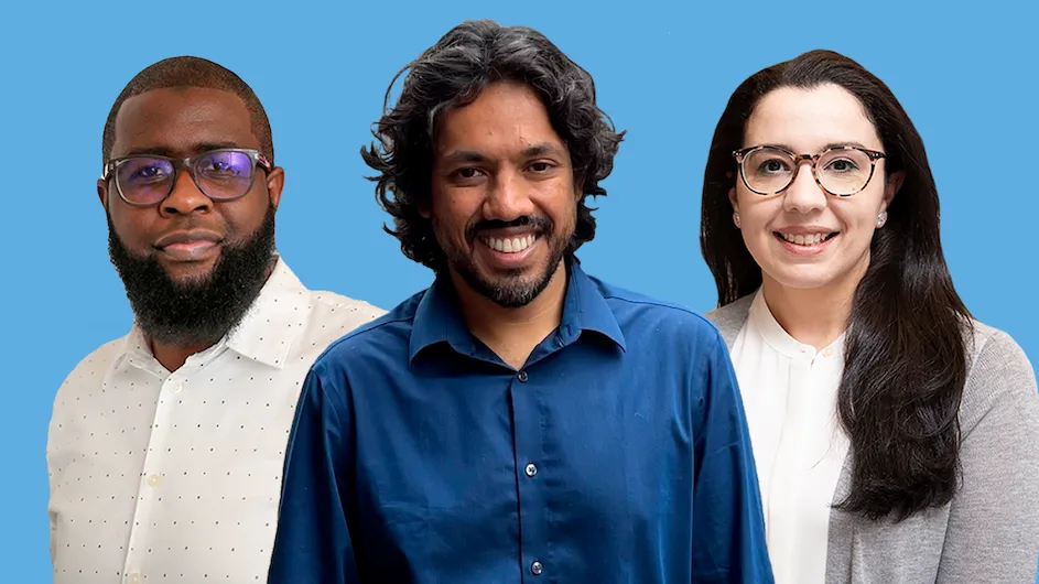 Ishmail Abdus-Saboor, Vikram Gadagkar, and Yasmine El-Shamayleh from the Zuckerman Institute