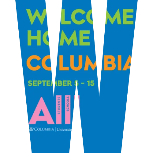 A block letter W with Welcome Home Columbia in it.