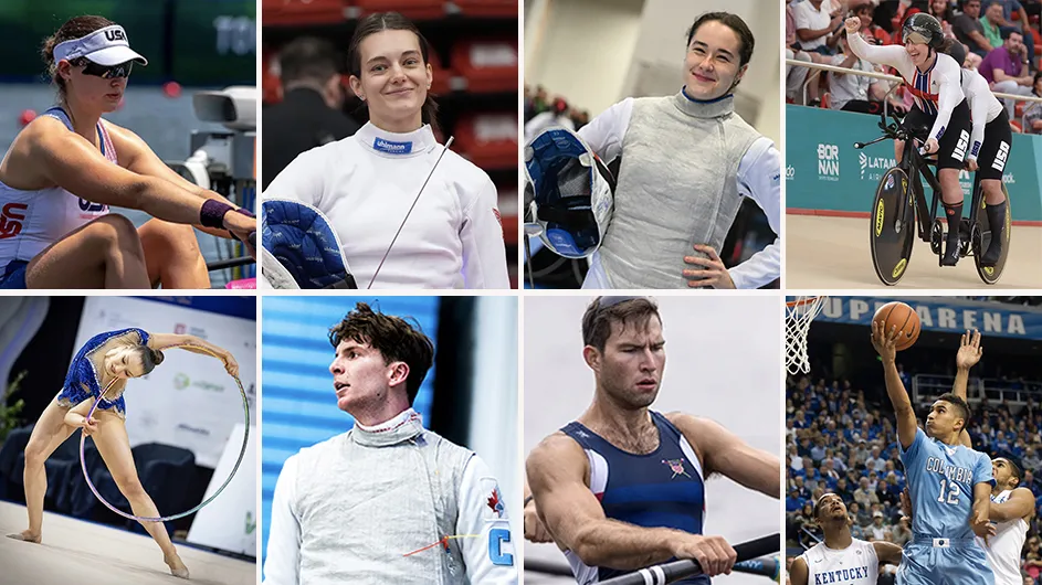 Columbia Olympians at the 2024 Games: Charlotte Buck, Anne Cebula, Jackie Dubrovich, Skyler Espinoza, Evita Griskenas, Bogdan Hamilton, Alexander Hedge, and Maodo Lô.